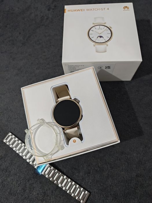 Huawei GT 4 White Leather Strap