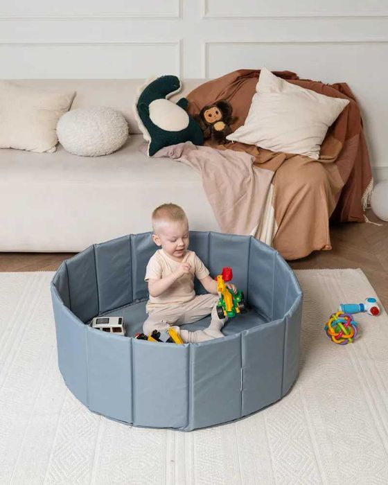 Детский сухой бассейн без шариков, манеж игровой 100/35 см