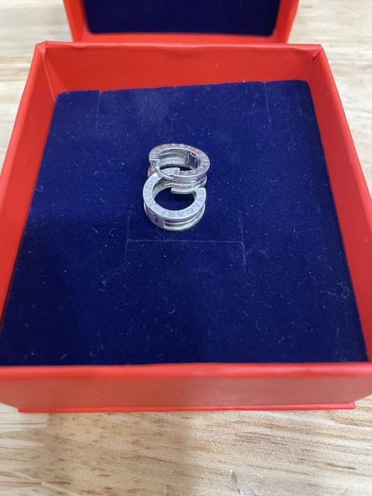 Серебряные серьги Bvlgari