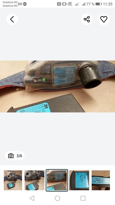 Masca respirație  de protecție cu ventilator 3M