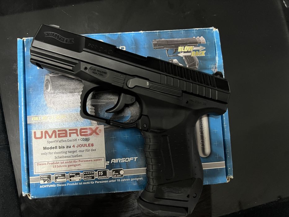 Pistol upgrade airsoft 4 joules walther P99 nou