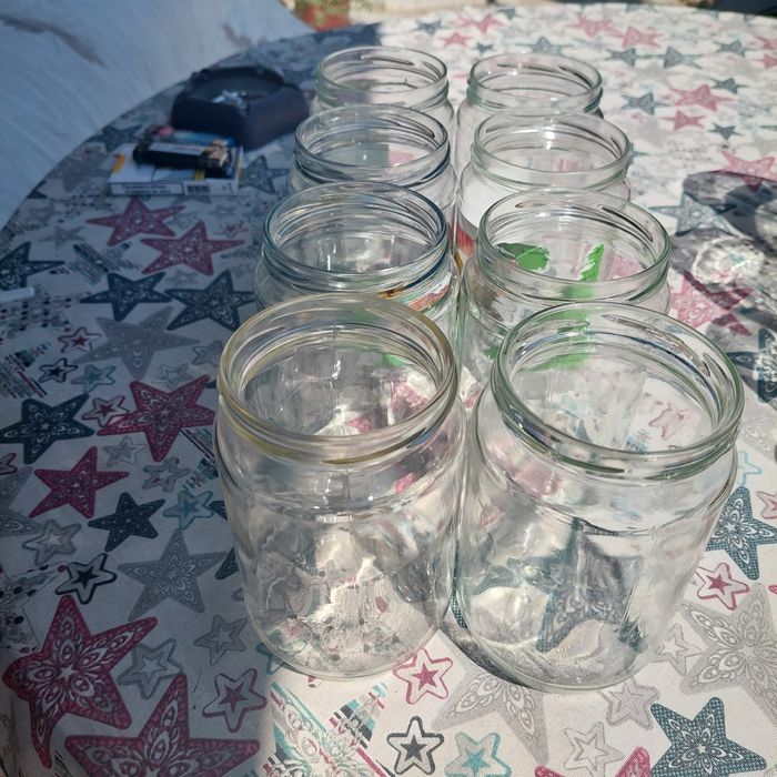 Стъклени буркани, различни размери