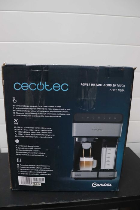 Полуавтоматична кафемашина Cecotec Power Instant-ccino 1350W, 1.4л