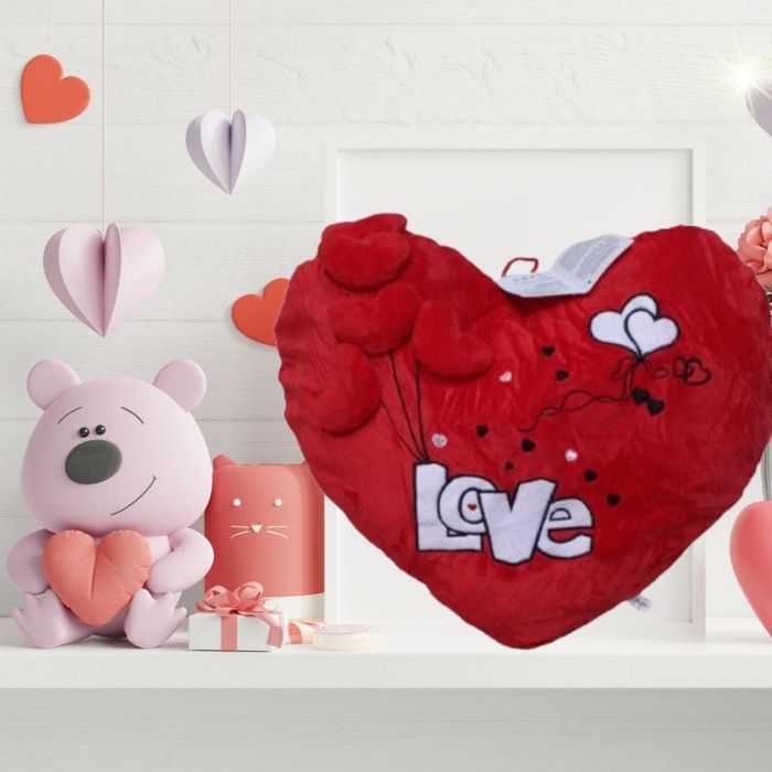 Плюшена музикална лазглавничка сърце