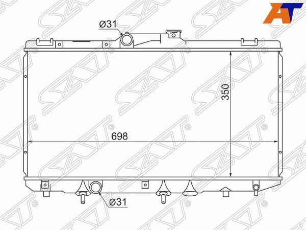 Радиатор Toyota Corolla