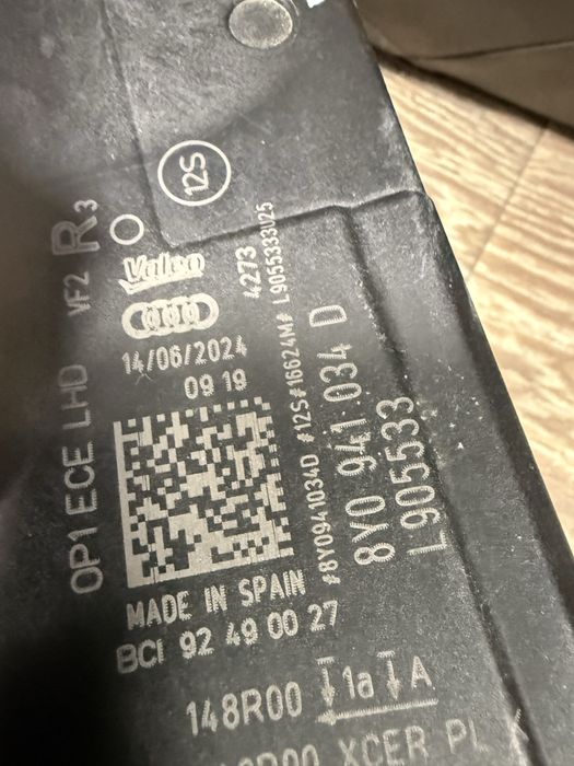 Audi A3 8Y facelift фейс лед десен фар фарове