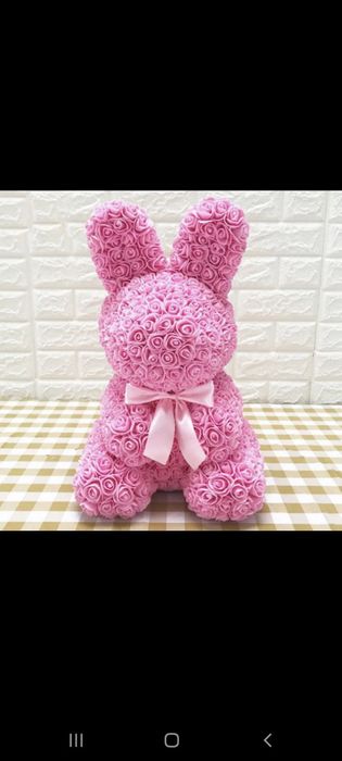 Мишка,единорог из роз для подарок