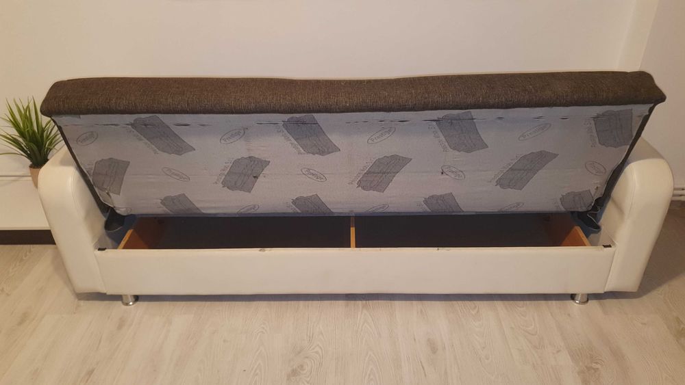 Canapea Extensibila 189 CM Material Chenille
