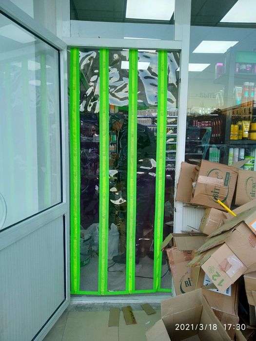 Плёнка на магнитах!ПВХ Завесы! Шторы для дверных проемов! 250.000 м кв