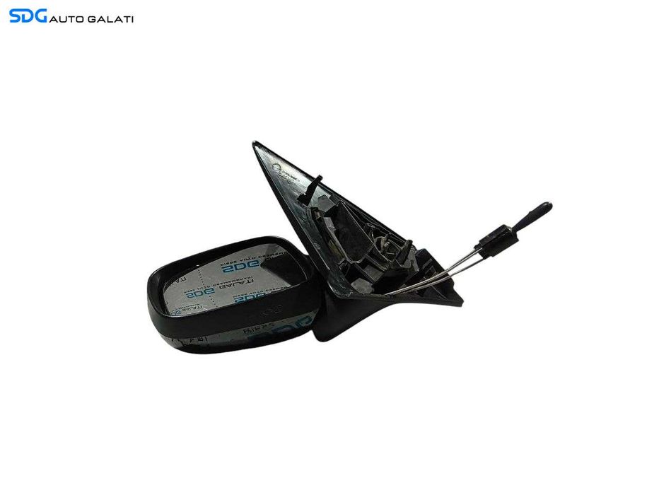Oglinda Stanga Reglaj Manual Manuala Renault Megane 2 2002 - 2008 Culoare Neagra Cod 12353060 82002-19919 [LR1380]