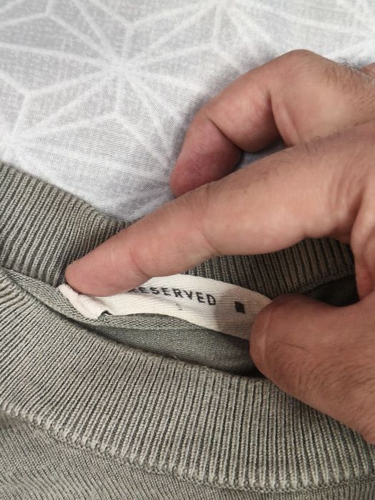Bluză bărbați subțire, Reserved, mărimea S, stare bună, culoare albastru, gri