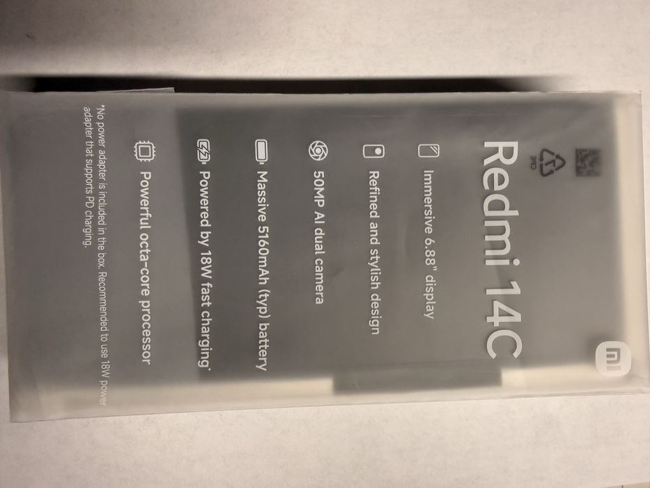 Мобилен телефон Xiaomi Redmi 14C, 6GB RAM, 128GB, Midnight Black