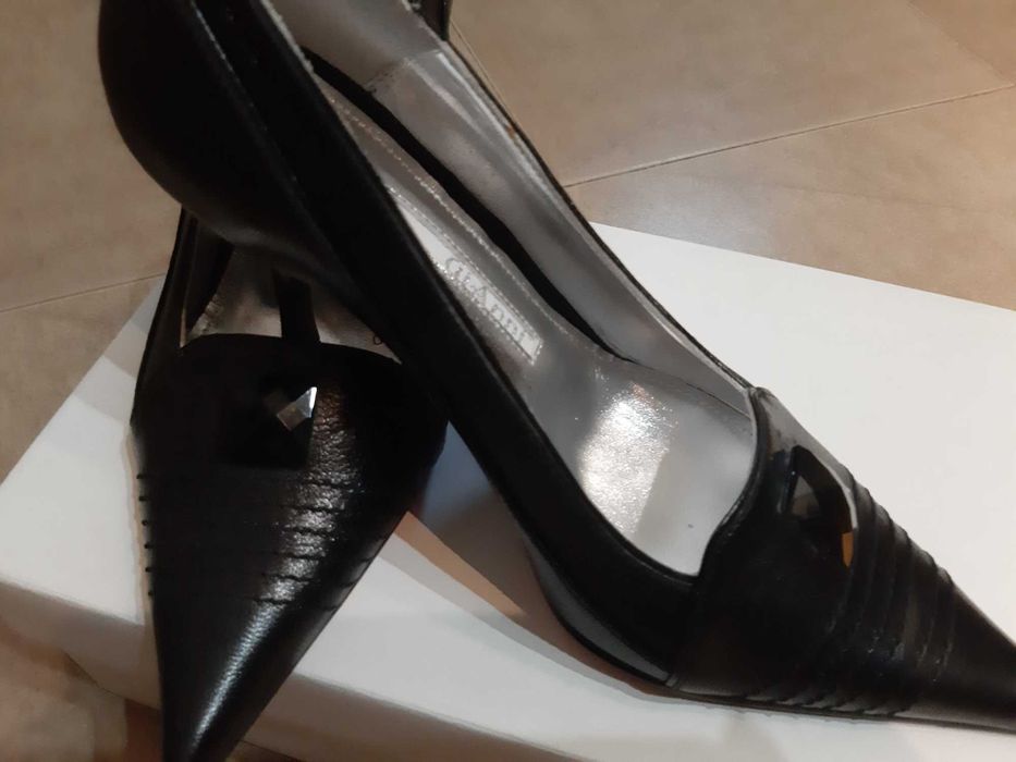 Луксозни Обувки“GiAnni”Италия,ЕСТЕСТВЕНА Кожа с красив дизайн!НОВИ!№36