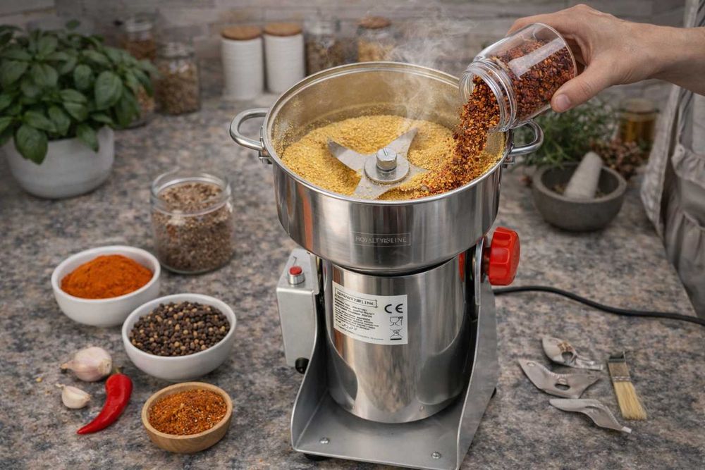 Rasnita electrica profesionala inox 800g 2000W multifunctionala