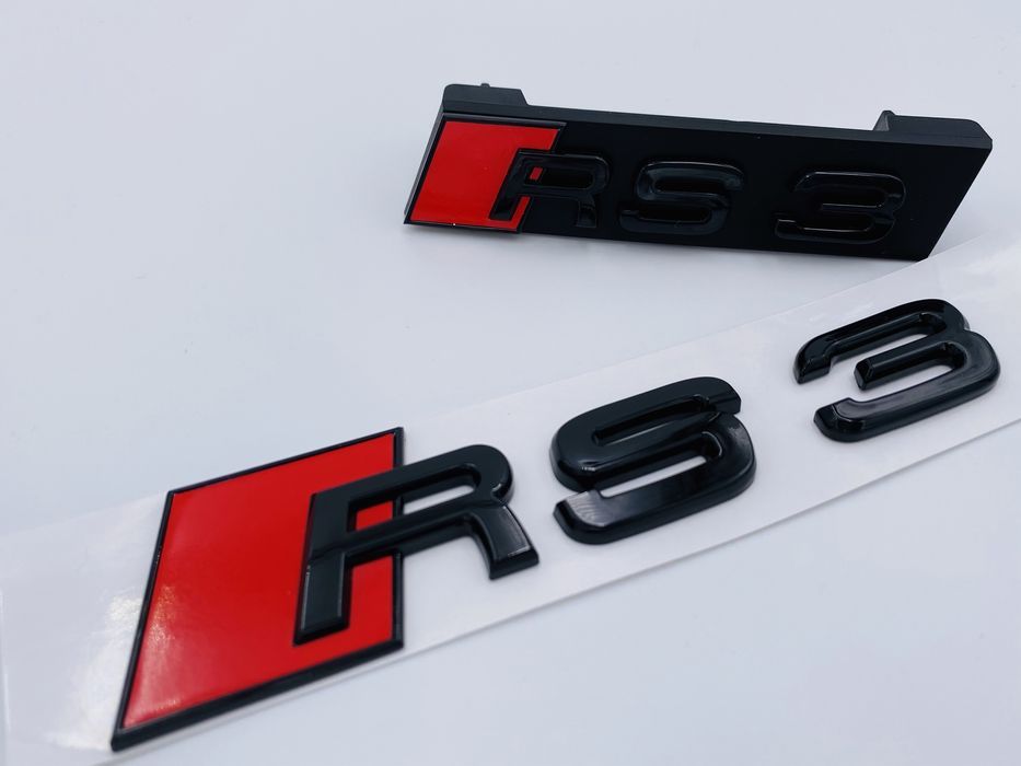 Set Embleme Audi RS 3 negru