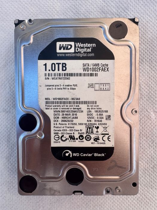 HDD 3.5 Western Digital 1TB – WD Caviar Black si Green