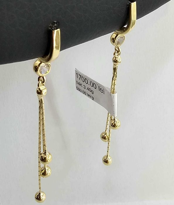 Cercei Aur 14K,4.00g (AG32 B.28501.3) Garantie 2 Ani!