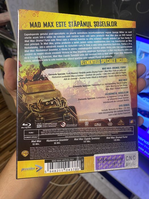 Blu-ray Mad Max Anthology 1-4 Boxet sigilat