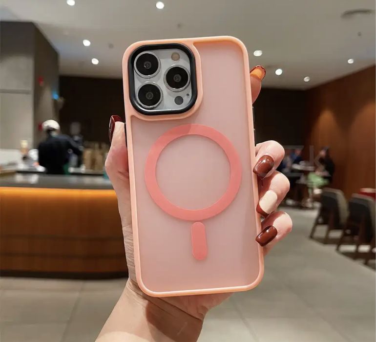 Iphone 12/13/14/15/16/17 PRO MAX AIR PLUS Husa Magsafe Spate Mat Fin05