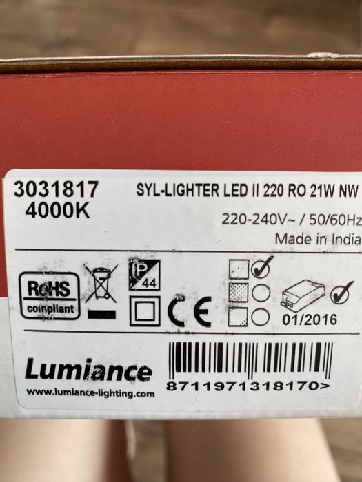 Spot lumiance syl- lighter LED II, 4 bucati , noi, in cutie