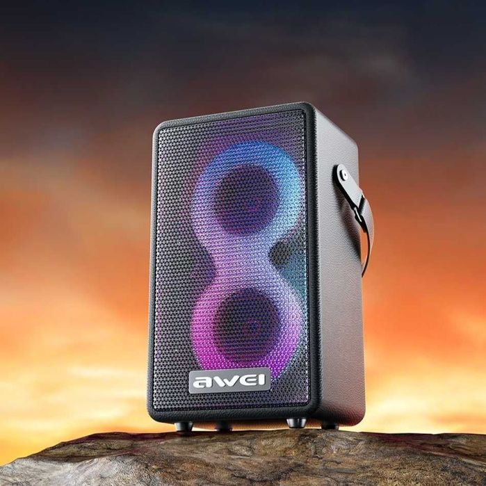 Awei KA15 — мощная колонка 70 Вт с RGB-подсветкой. Есть доставка