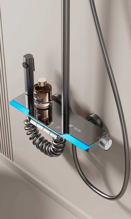 Модерен интелигентен душ с дисплей и LED подсветка D35