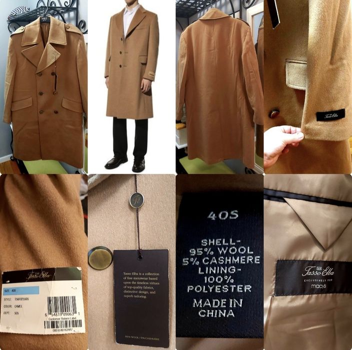 Мужское Пальто Tasso Elba 50р,USA