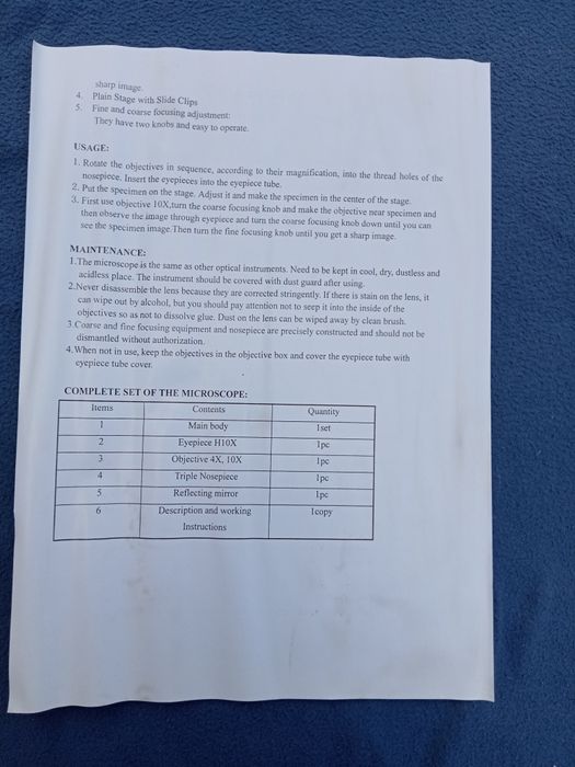 Vând Microscop nou xsp 105/A