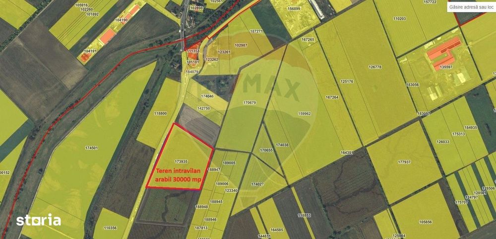 Teren intravilan, 30000 mp, zona Hanul din Ardeal