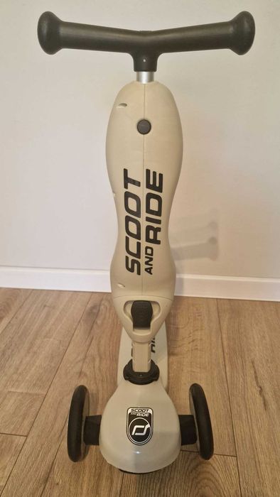 Scoot & Ride Highwaykick – trotinetă 2 în 1 cu șezut, Bej