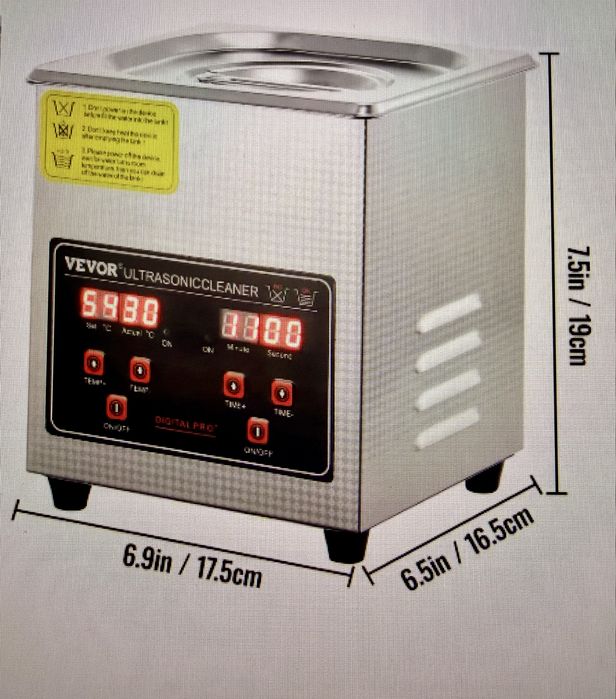 Ultrasonic Cleaner VEVOR 2L