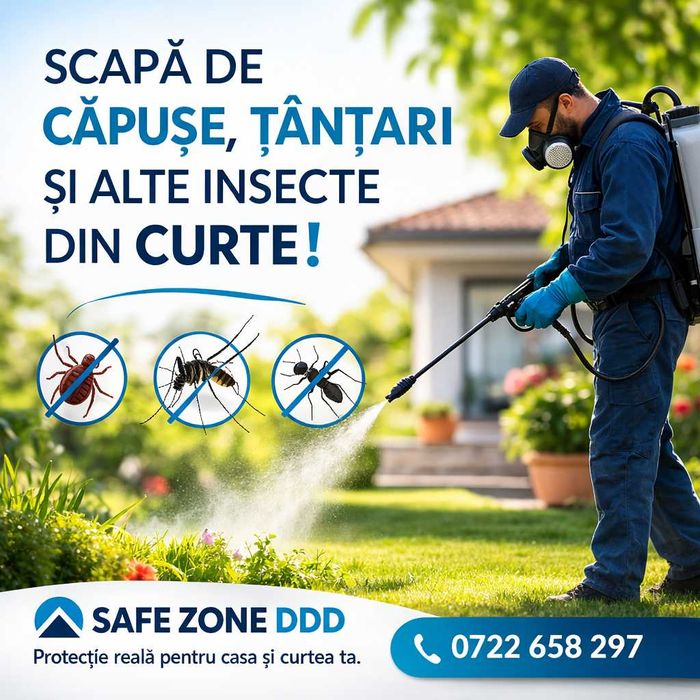 Servicii DDD - Deratizare - Dezinsectie - Dezinfectie - Societate autorizata - Gandaci , Tantari , Plosnite, Capuse - preturi avantajoase
