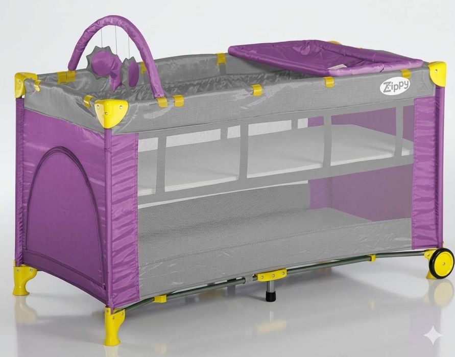 Чисто нова бебешка кошара Lorelli Zippy 2 нива
