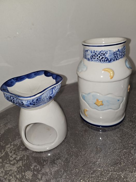 Set 4 suport lunanari si sus se pine ulei arome + vaza