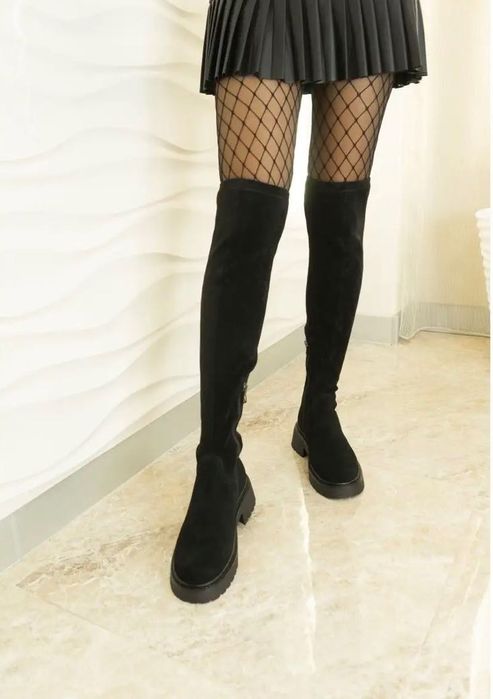 Ботфорты Замшевые