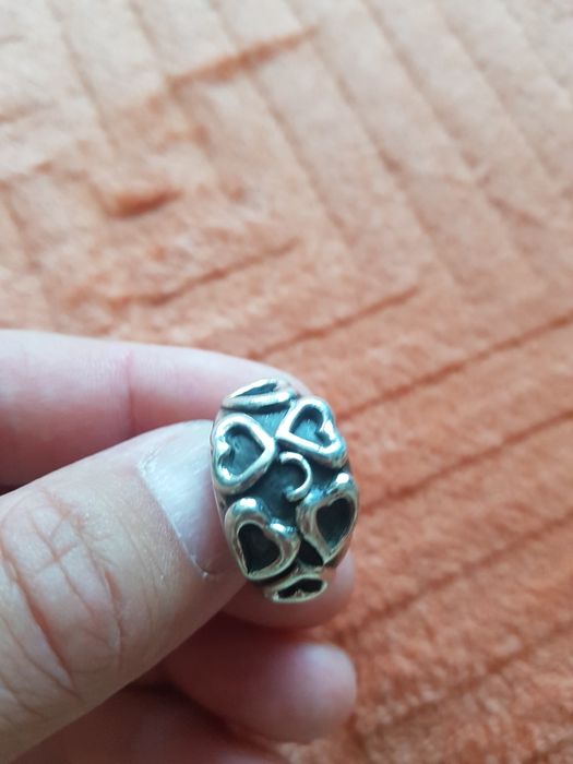 Inel dama argint masiv deosebit 925,inimă,vintage ,17.3 mm
