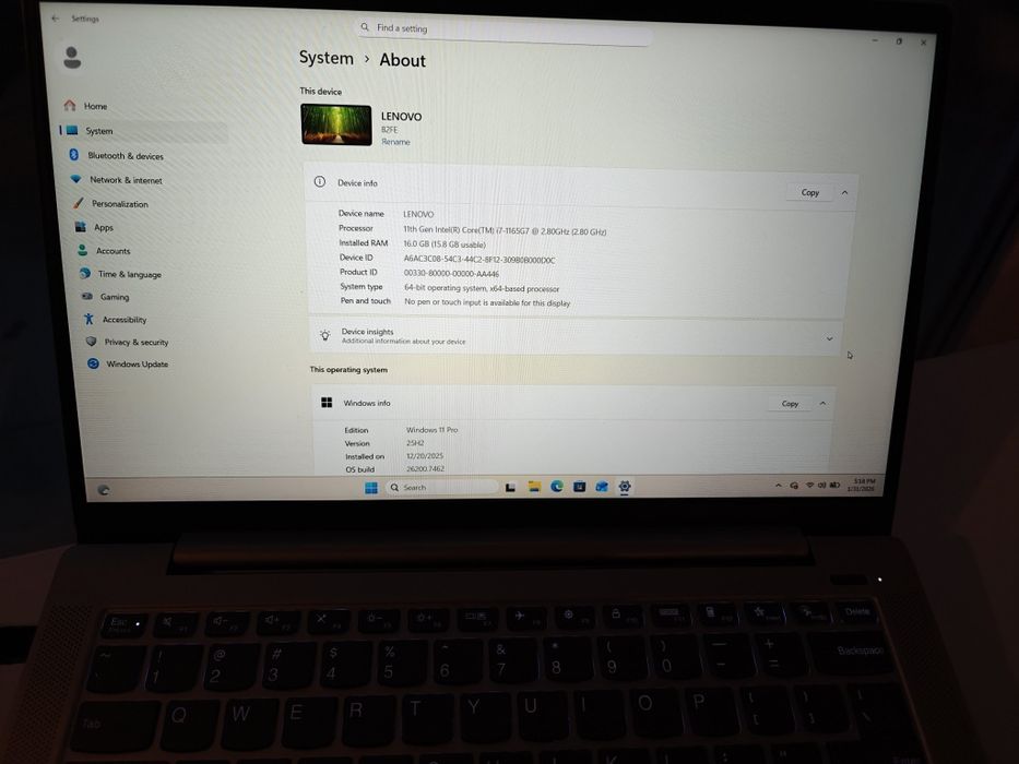 Laptop Lenovo IdeaPad 5, i7-1165G7, 16GB RAM, 512GB SSD, Stare Excelen
