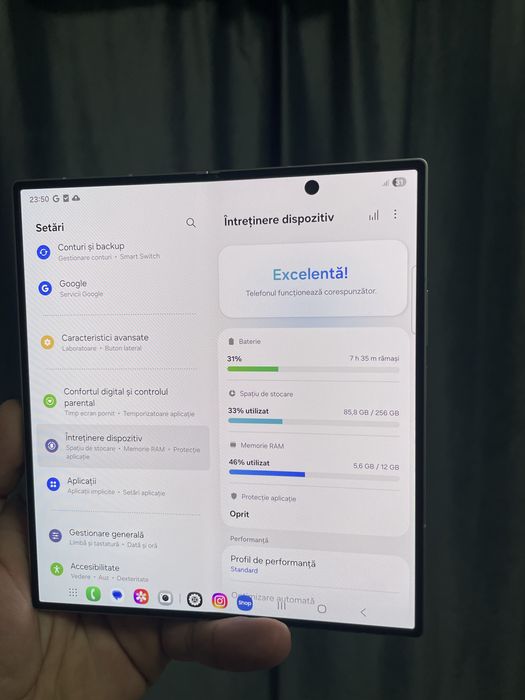 Samsung Galaxy  Z Fold7 256GB Silver Shadow