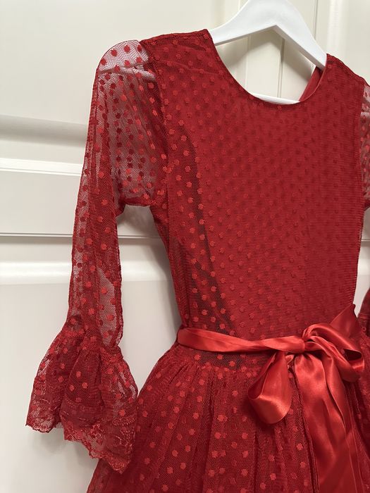 красное платье для девочек