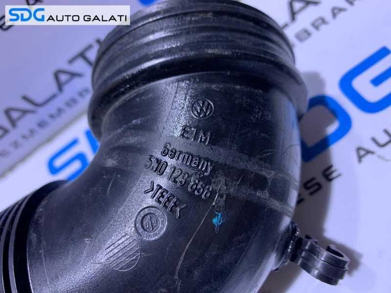 Tub Tubulatura Furtun Conducta Admisie Aer Turbo Turbina Turbosuflanta Audi A3 8P 2.0 TDI CBAA CBAB CBBB 2008 - 2013 Cod 5N0129656B 5N0129656 5N0129654 5N0129635 [D0645]