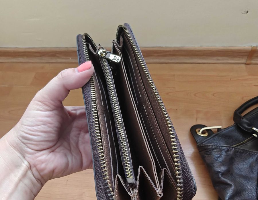 Louis Vuitton дамска чанта + портмоне