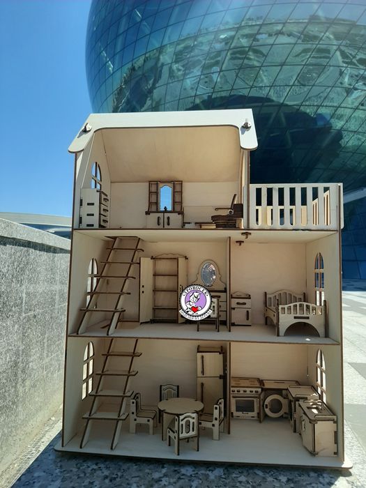 Кукольный домик с мебелью Алматы