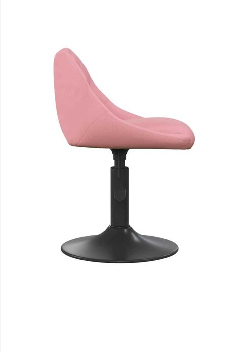 Елегантен бар стол от розово кадифе