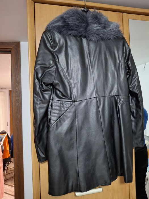 Кожено яке с пух