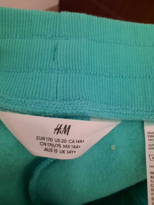 Pantaloni verzi de trening baieti 170 cm