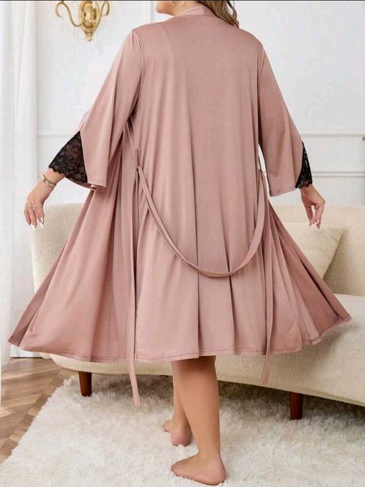 Нощница с халат голям размер