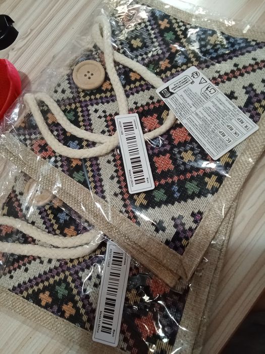 Сумка из ткани шоппер мини