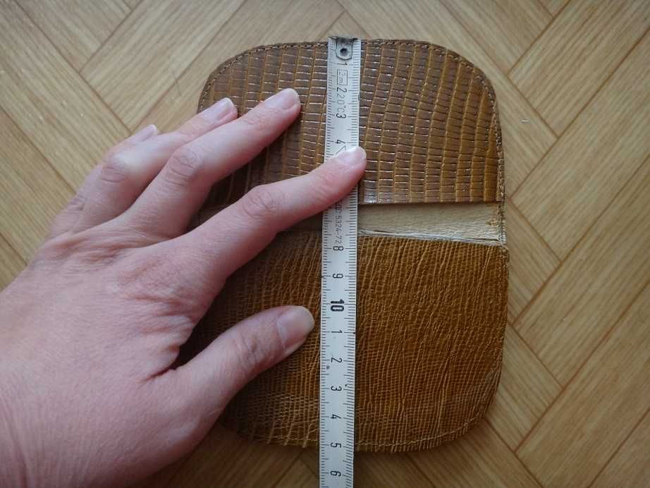 Антика - нов кожен портфейл, естествена кожа портмоне, соц, ретро