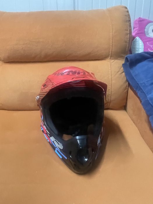 Продавам кросова каска force tiger red,black fuil face