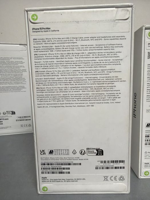 Iphone 15 pro max 512gb blue titanium nou sigilat